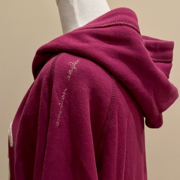 NWOT-American Eagle~Hoodie~Women’s Size L-Burgundy-Cotton - Picture 6 of 11